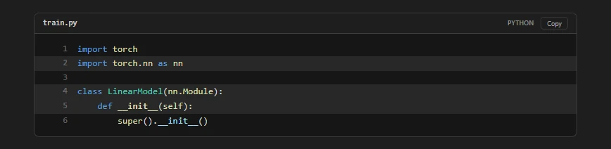 Python code block with a title, line numbers and highlighted lines